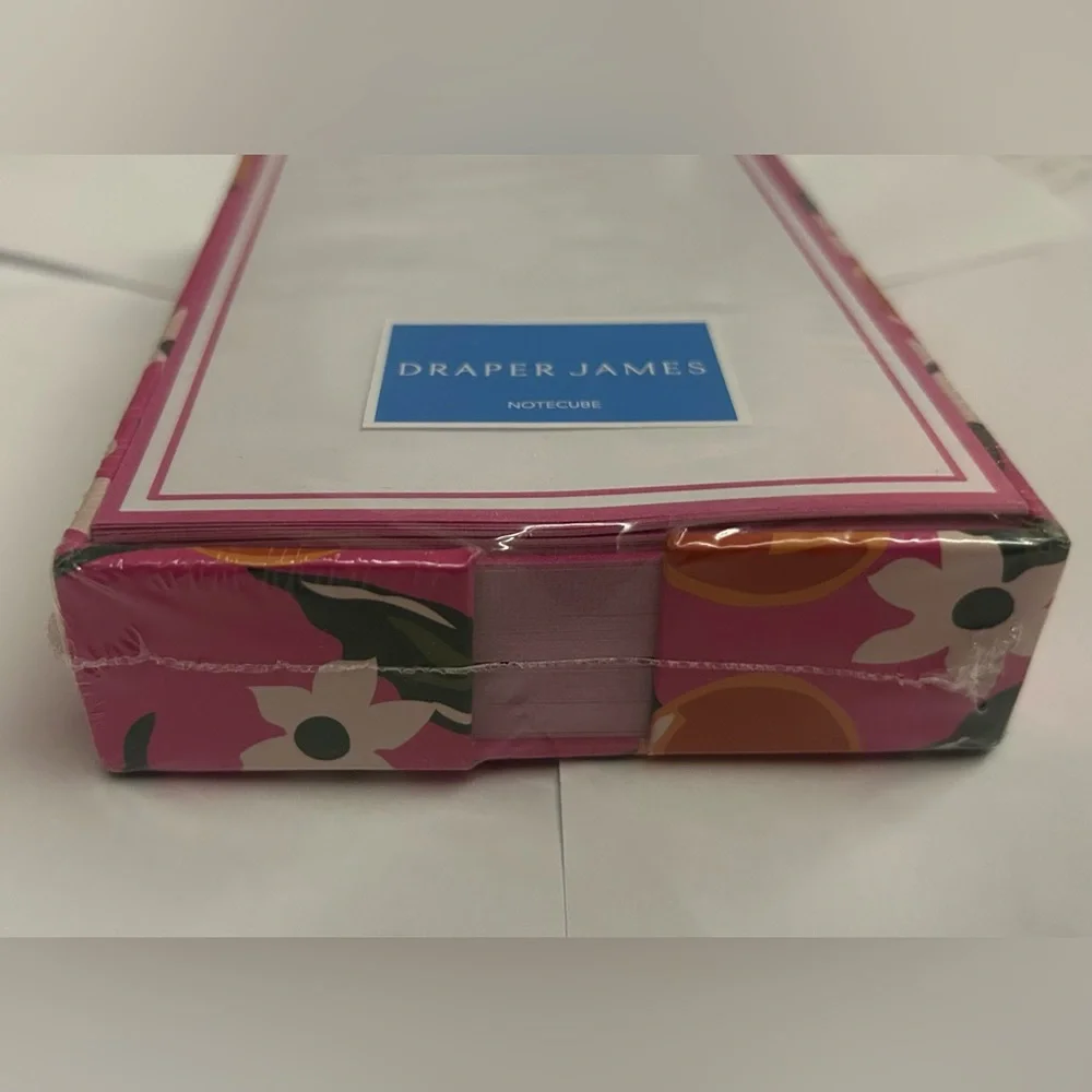 New Pink Floral Notecube Draper James 250 Sheets made in India